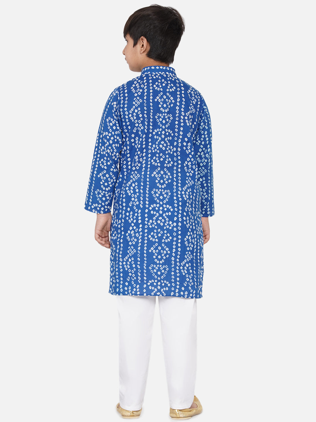 Blue Bandhani Print Kurta