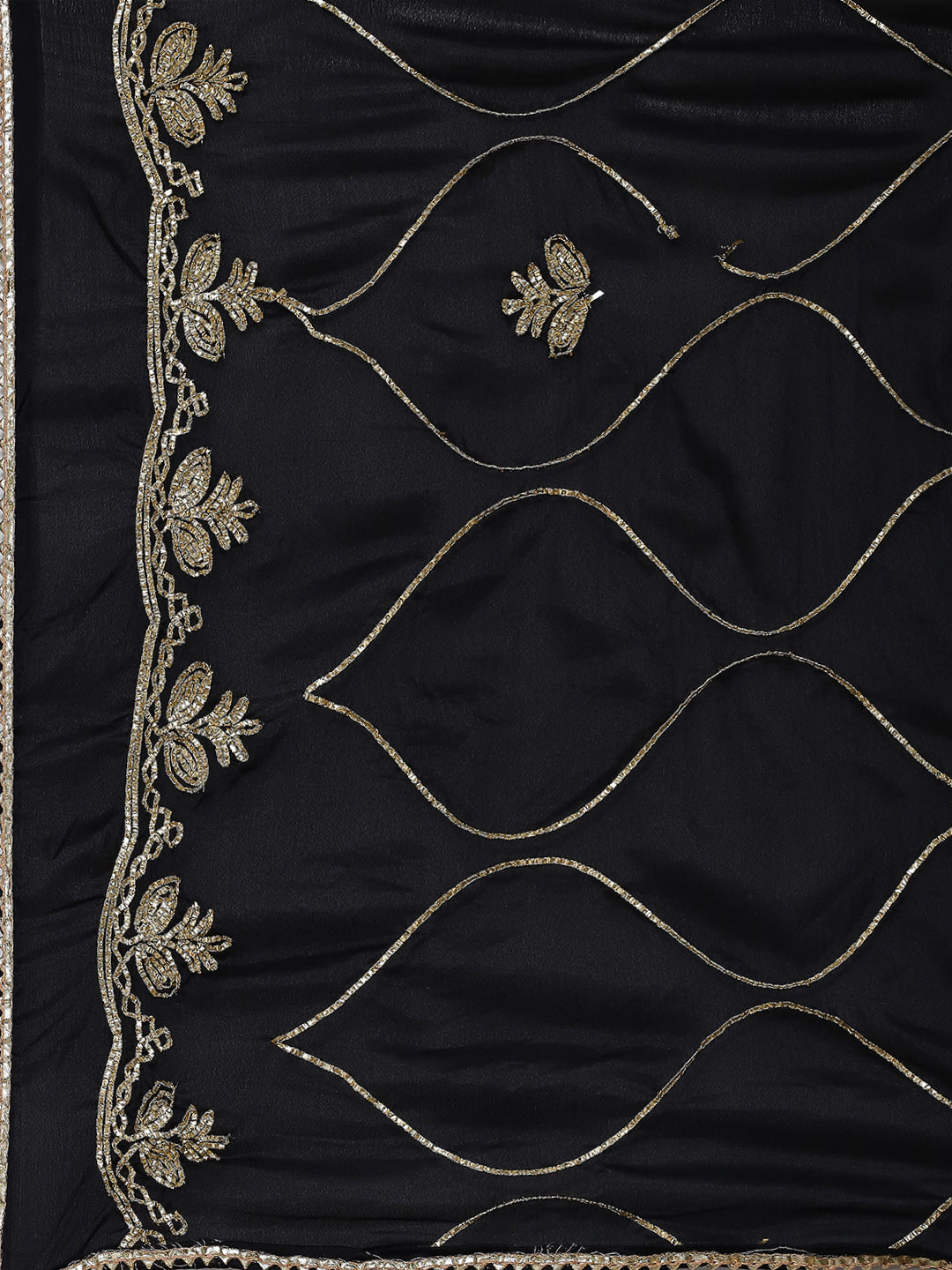 Black Jacquard Lehenga Choli With Dupatta