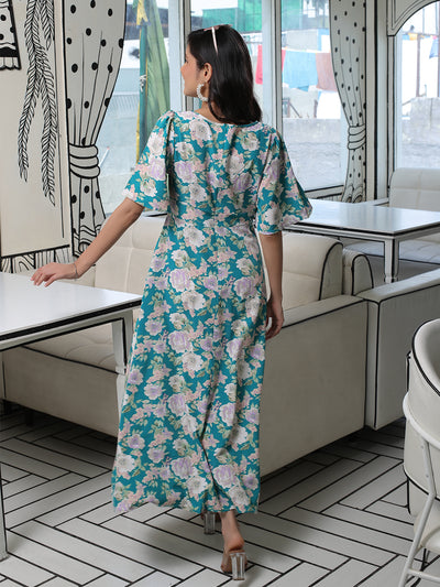 Mermaid Green A-Line Dress