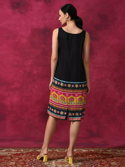 Black Truck Art Shift Dress