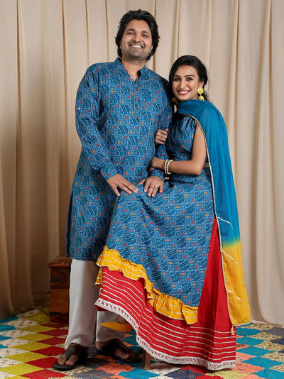 Couple Combo- Patola Theme Couple Combo