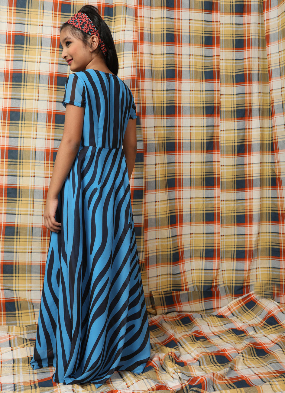 Blue Striped Dress