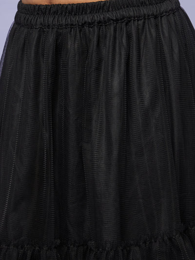 Black Embroidered Lehenga Choli