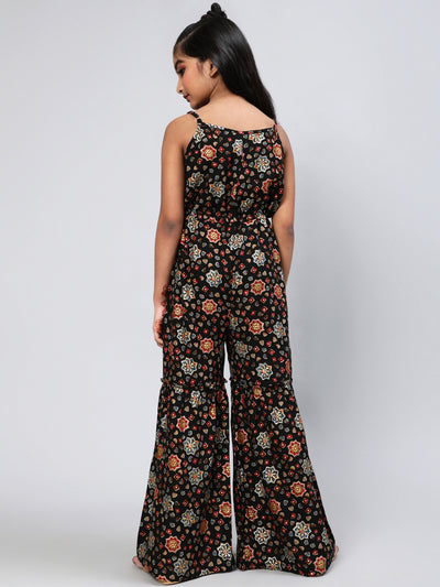 Black Gold Printed Jumpsuit