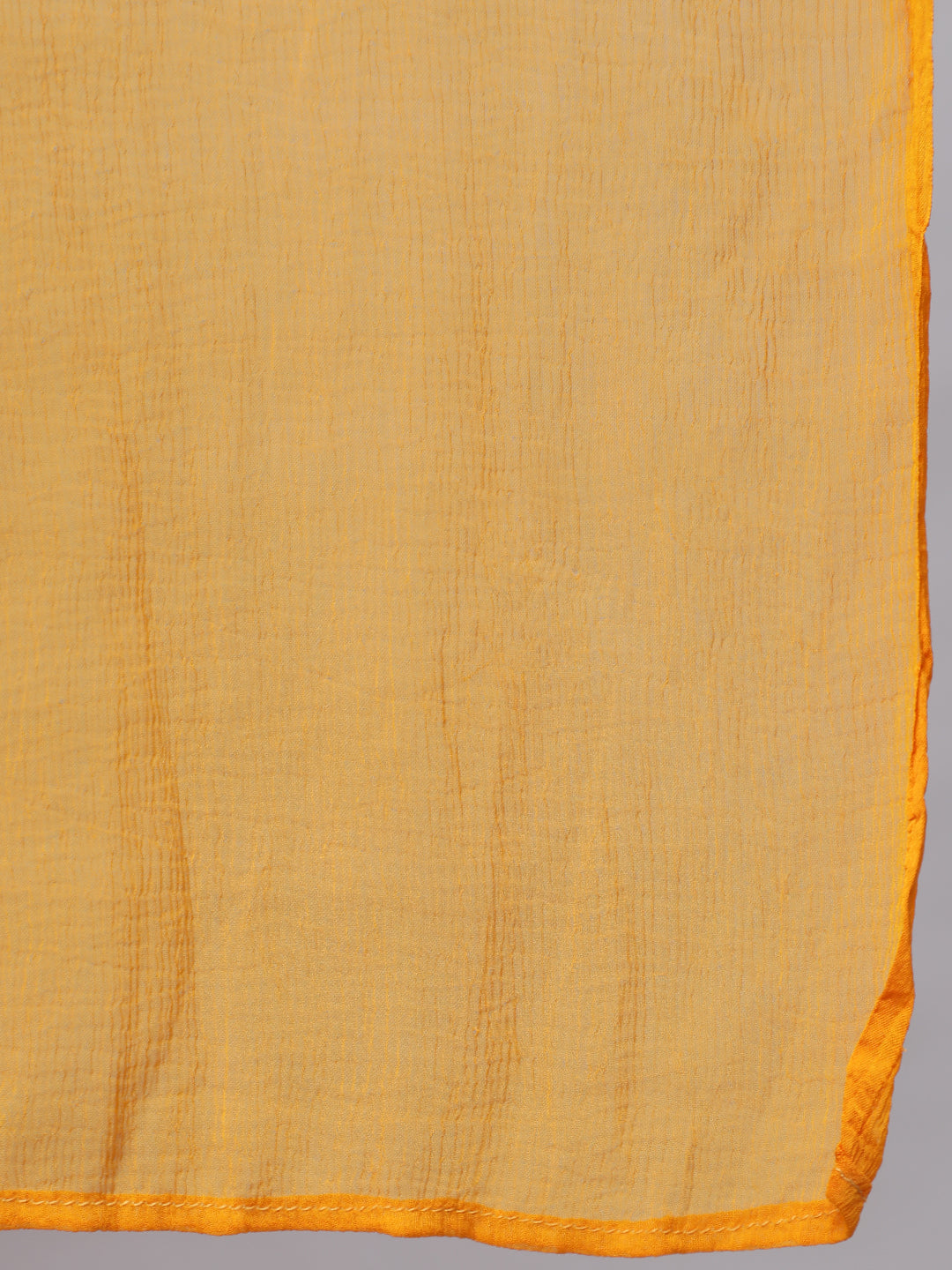 Yellow Sequin Kurta Skirt With Dupatta