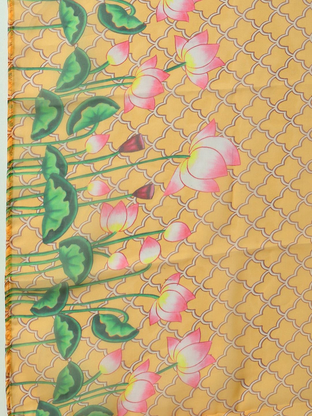 Yellow & Blue Pichwai Print Lehenga Choli With Dupatta