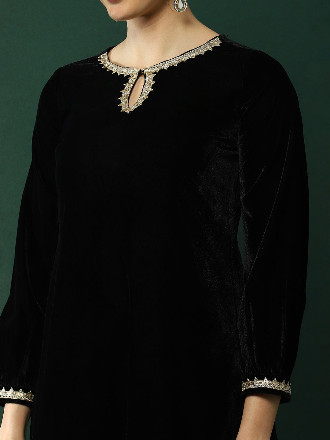 Black Kurta With Pakistani Salwar