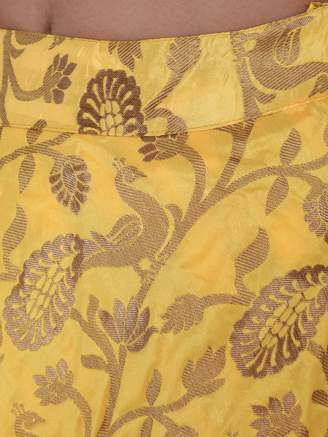Yellow Lehenga Choli with Dupatta & Potli Bag