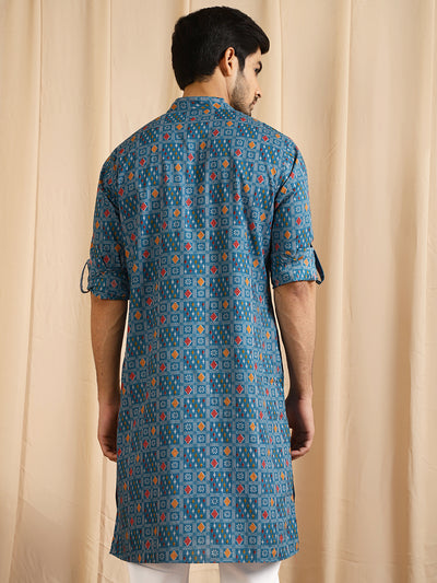 Blue Indian Long Kurta