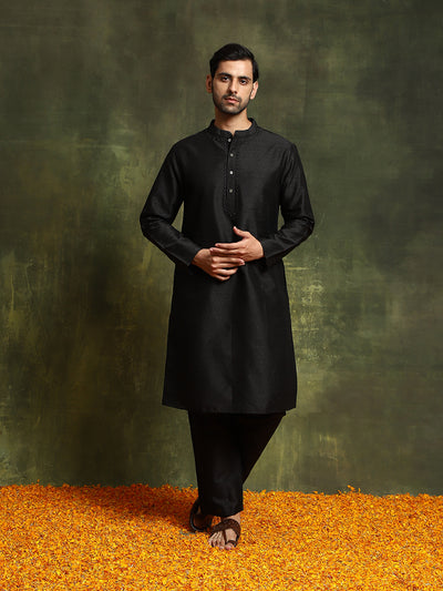 Black Long Kurta