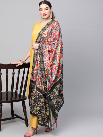 Yellow Kurta Palazzo With Dupatta