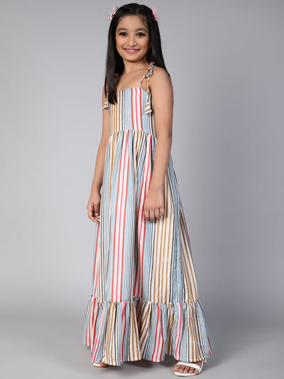 Multicolor Striped Dress