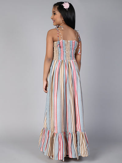 Multicolor Striped Dress