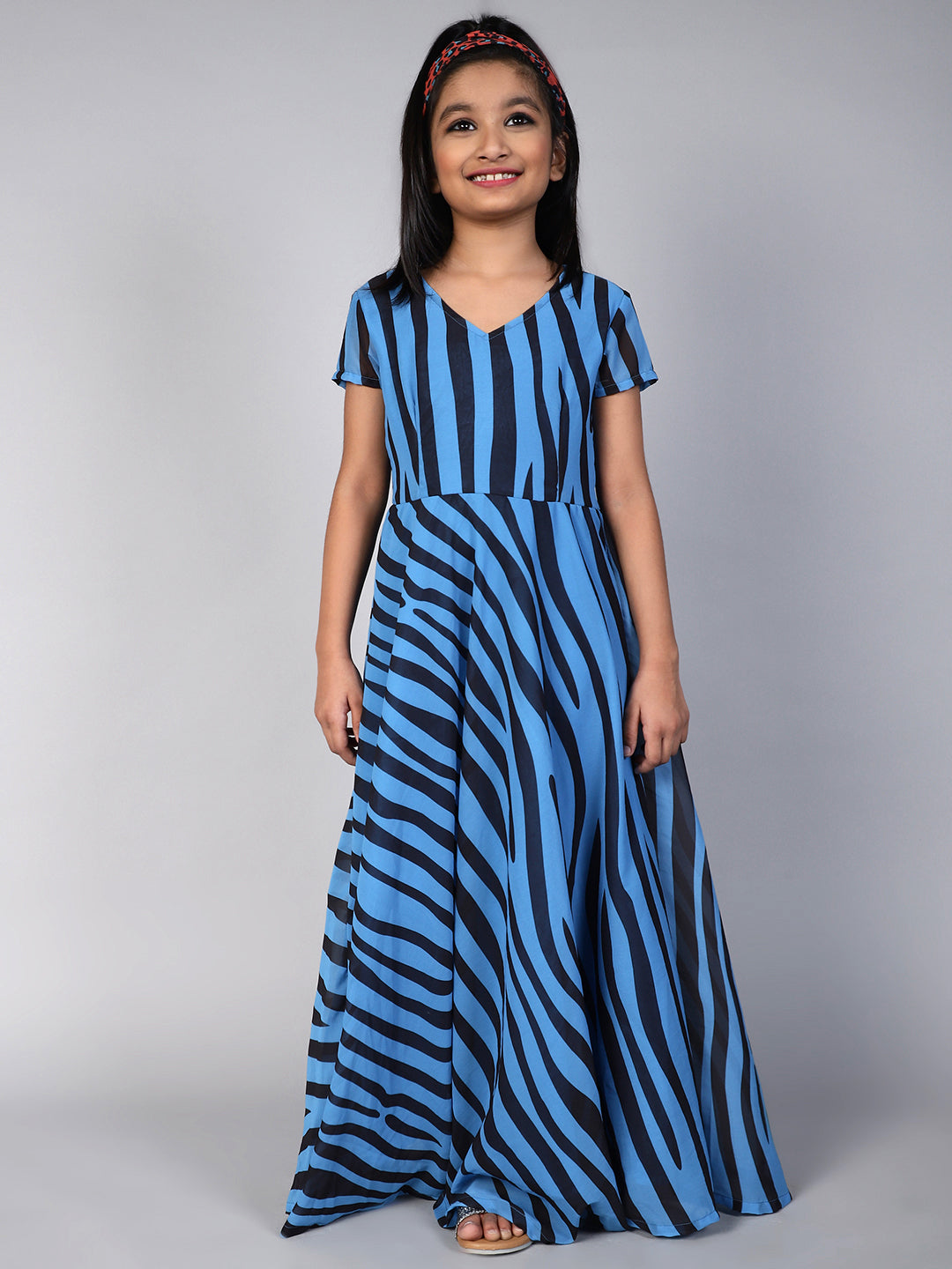 Blue Striped Dress