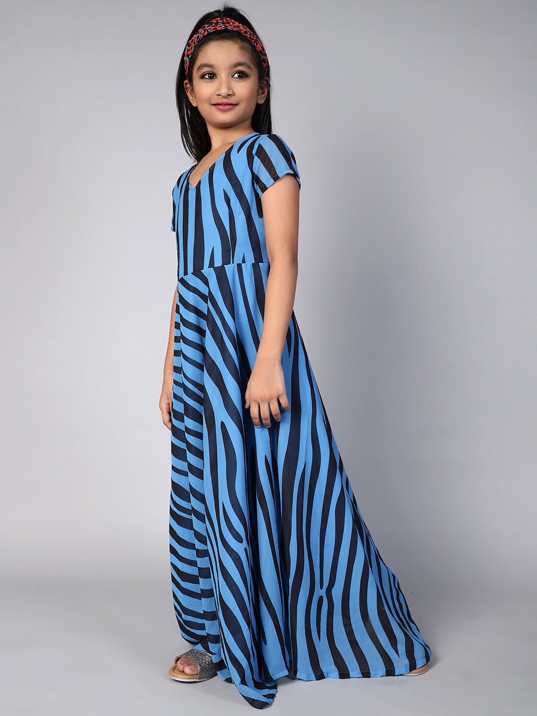 Blue Striped Dress