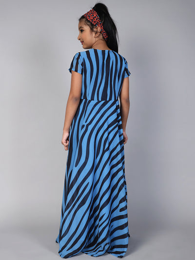 Blue Striped Dress