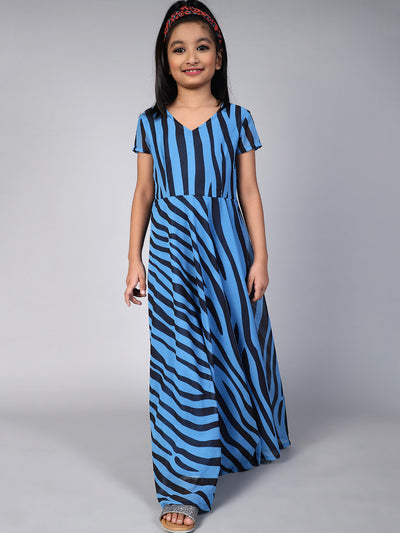 Blue Striped Dress