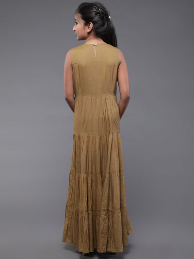 Olive Tiered Maxi Dress