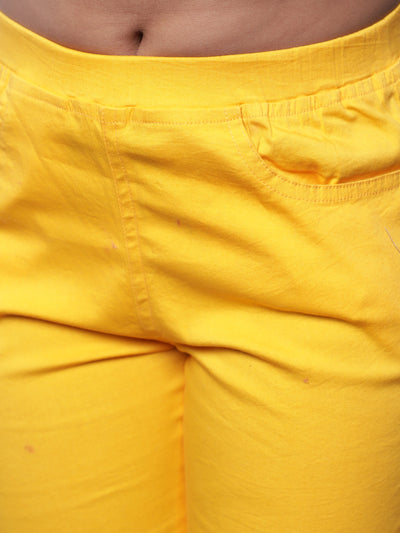 Yellow Cigarette Trouser