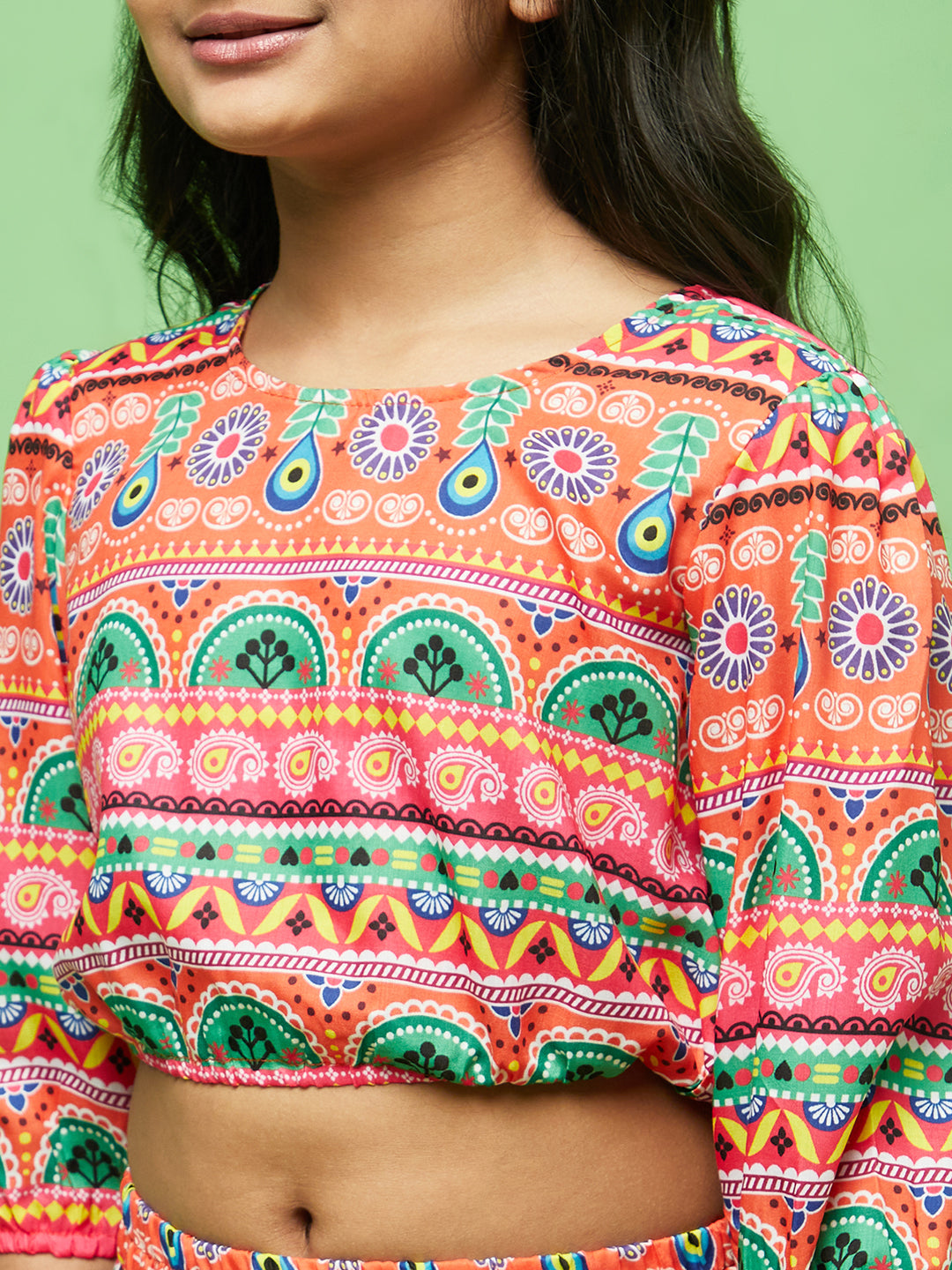 Multicolor Floral Print Top With Palazzo