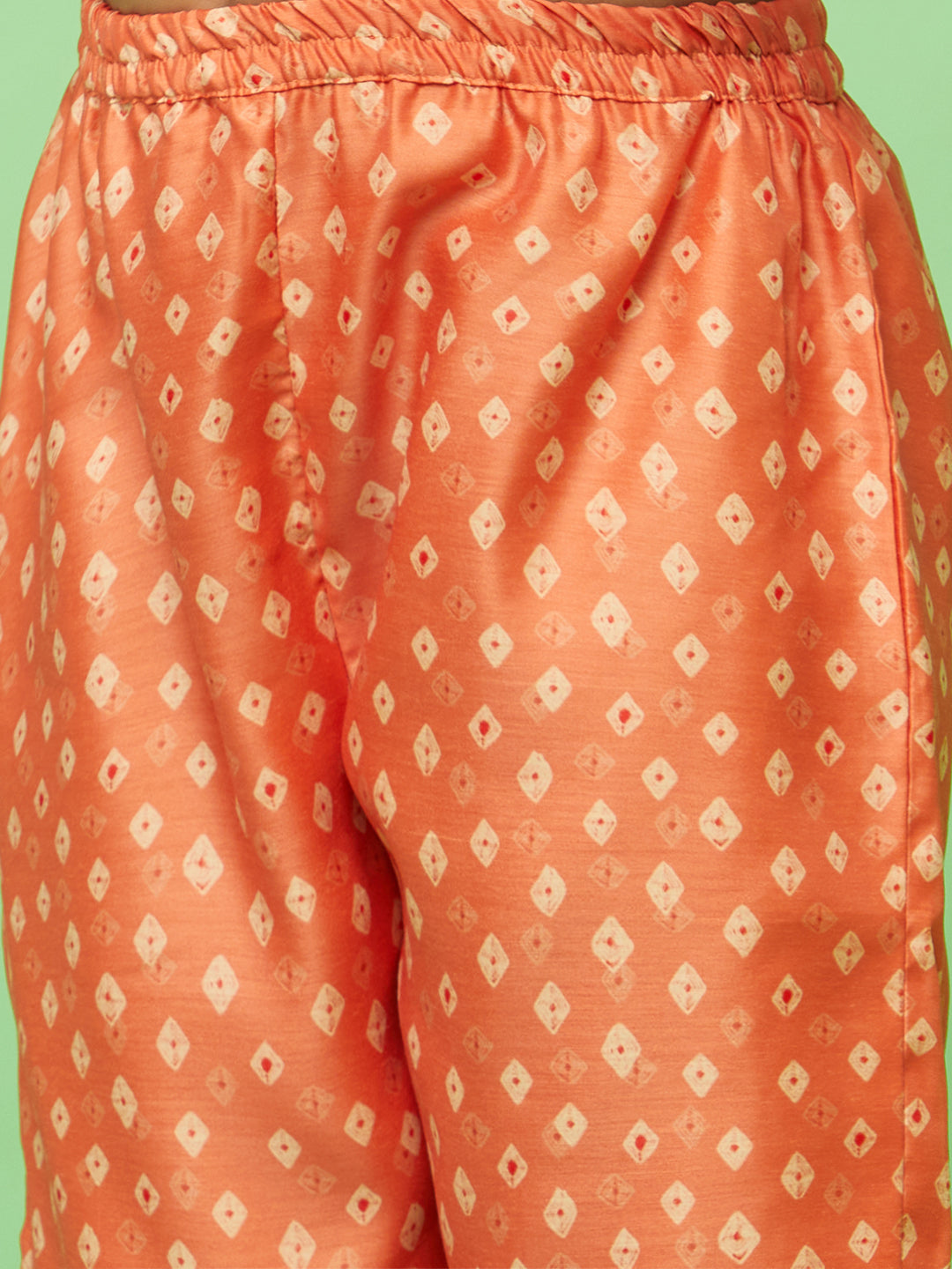 Orange Digital Print Kurta Sharara With Dupatta