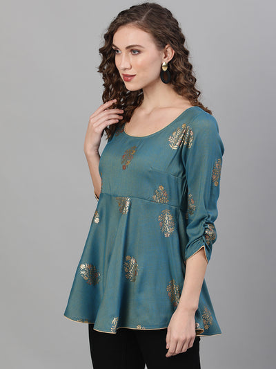 Blue Printed Tunic
