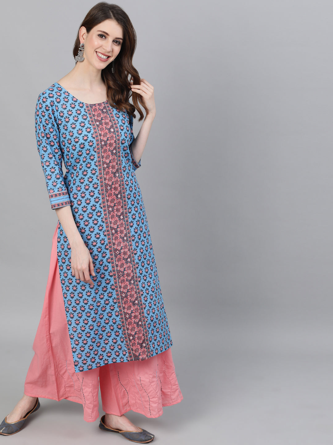 Blue Printed Kurta