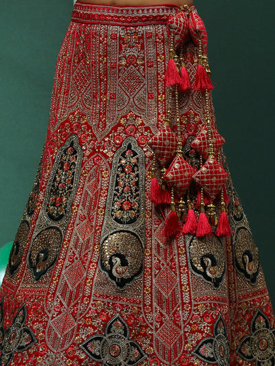 Pink Embroidered Lehenga Choli With Dupatta