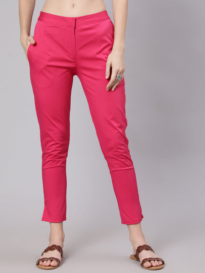 Magenta Cigarette Trouser