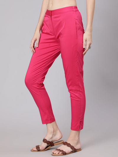 Magenta Cigarette Trouser