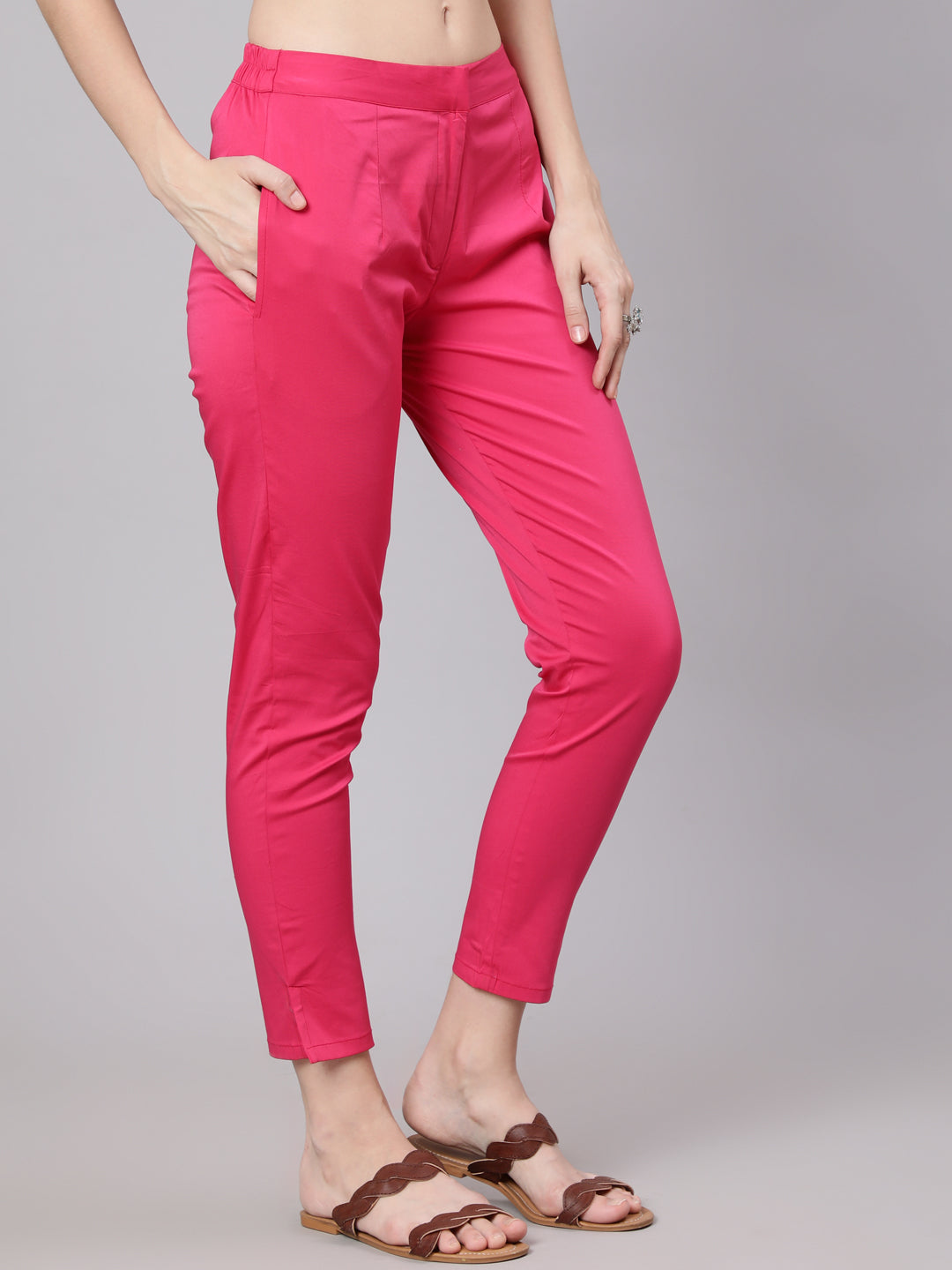 Magenta Cigarette Trouser