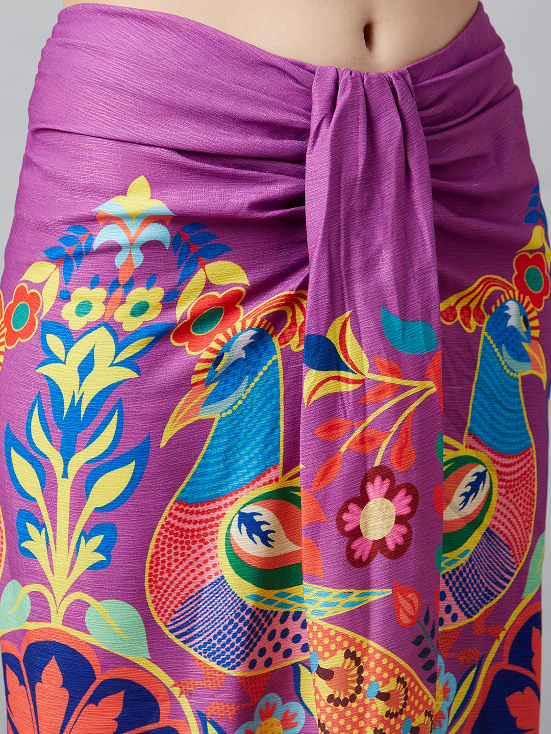 Digital Print Front Slit Skirt