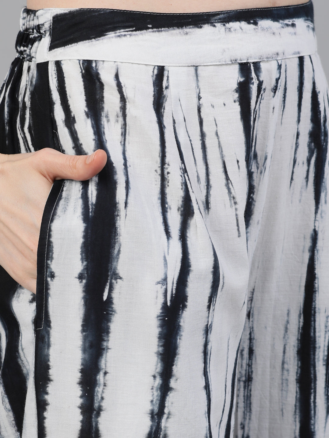 White & Black Tie-Dye Couple Combo