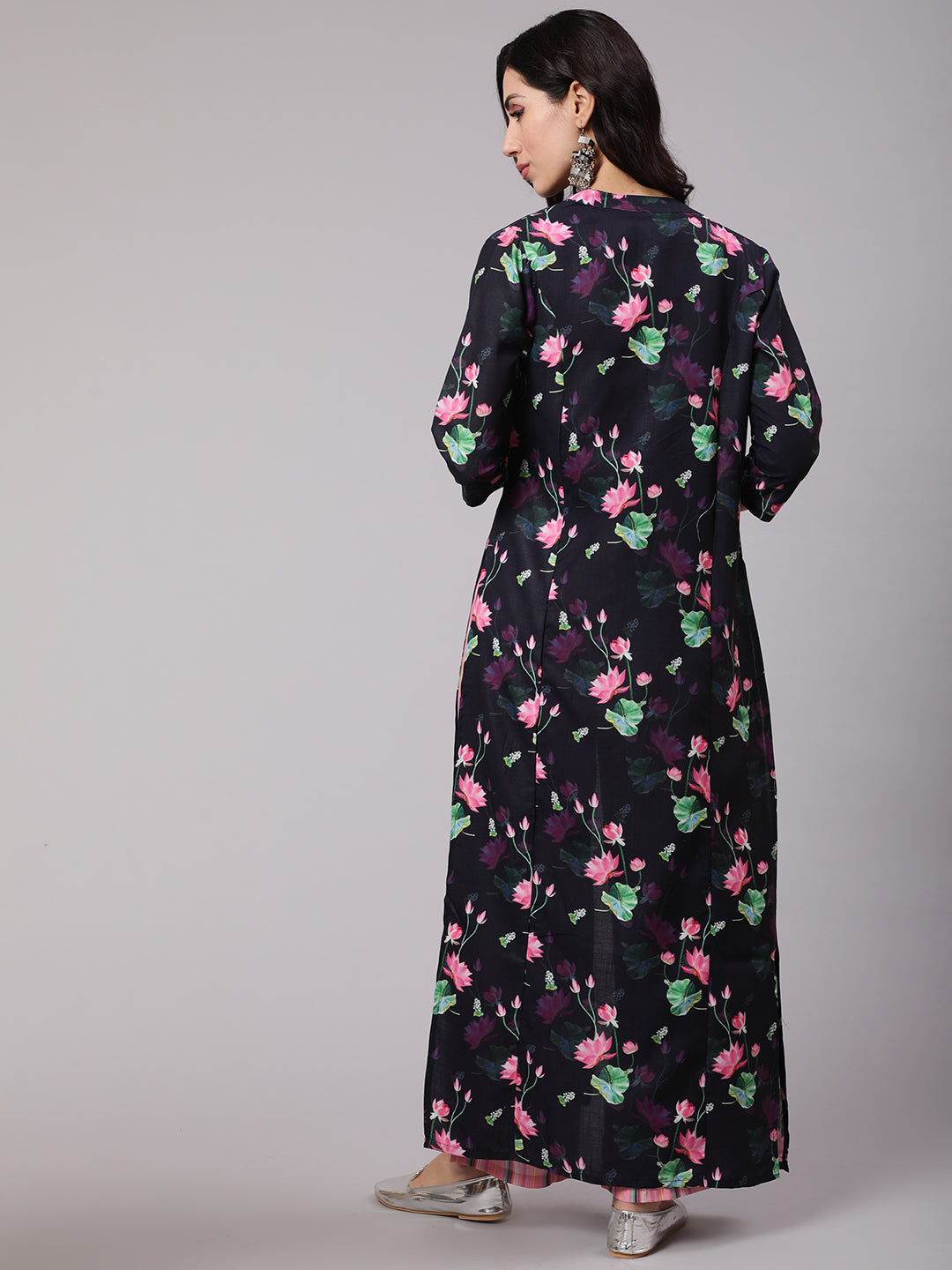 Pink & Black Co Ord Set with Jacket