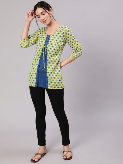 Green Printed Tunic