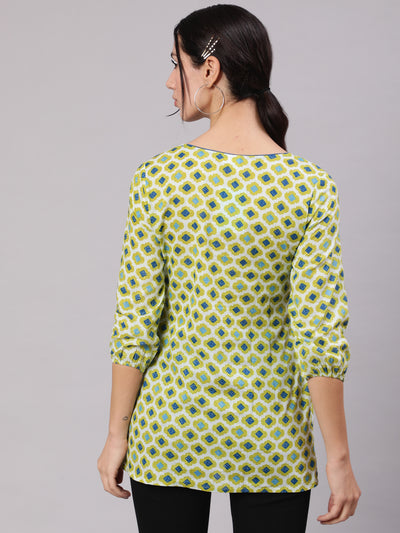 Green Printed Tunic