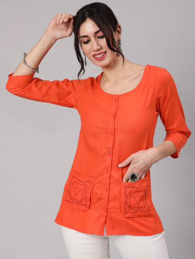 Orange Short Jacket