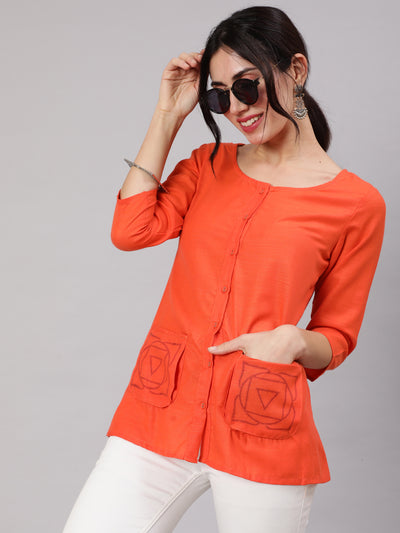 Orange Short Jacket