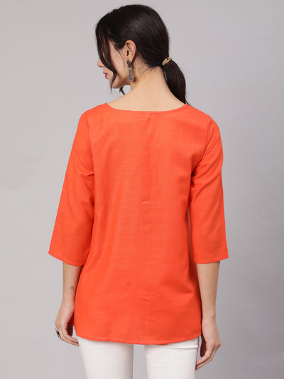 Orange Short Jacket