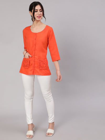 Orange Short Jacket