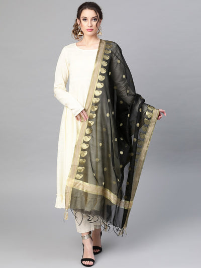 Black Banarasi Dupatta